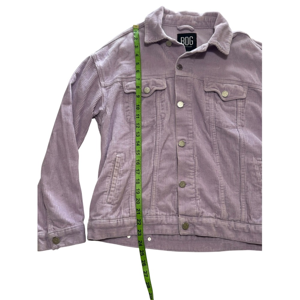 BDG Urban Outfitters Purple Corduroy Trucker Jacket Women Medium Lavender - Picture 6 of 8